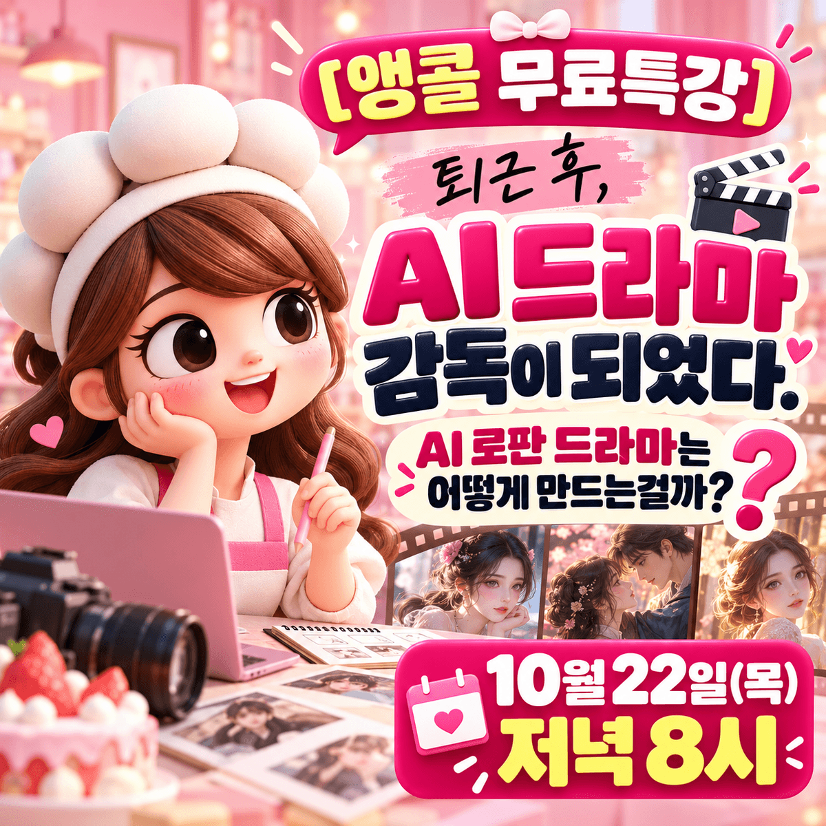  [앵콜 무료특강] 퇴근 후, AI 드라마 감독이 되었다. AI 로판 드라마는 어떻게 만드는걸까? 